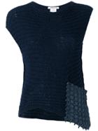 Lamberto Losani Woven Patch Tank - Blue