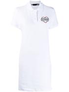 Love Moschino Logo Print Polo Dress - White