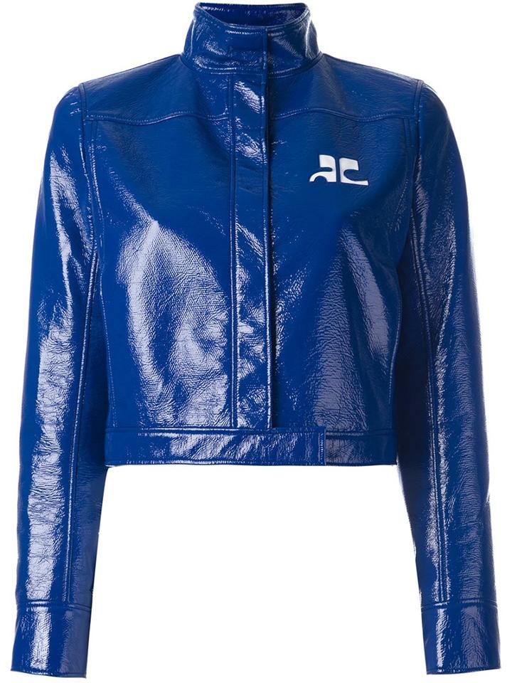Courrèges Vinyl Cropped Jacket