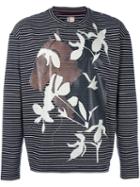 Antonio Marras Floral Print Sweatshirt, Men's, Size: Medium, Blue, Cotton/polyester/spandex/elastane