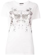 Alexander Mcqueen Moth Print T-shrt, Women's, Size: 44, White, Cotton