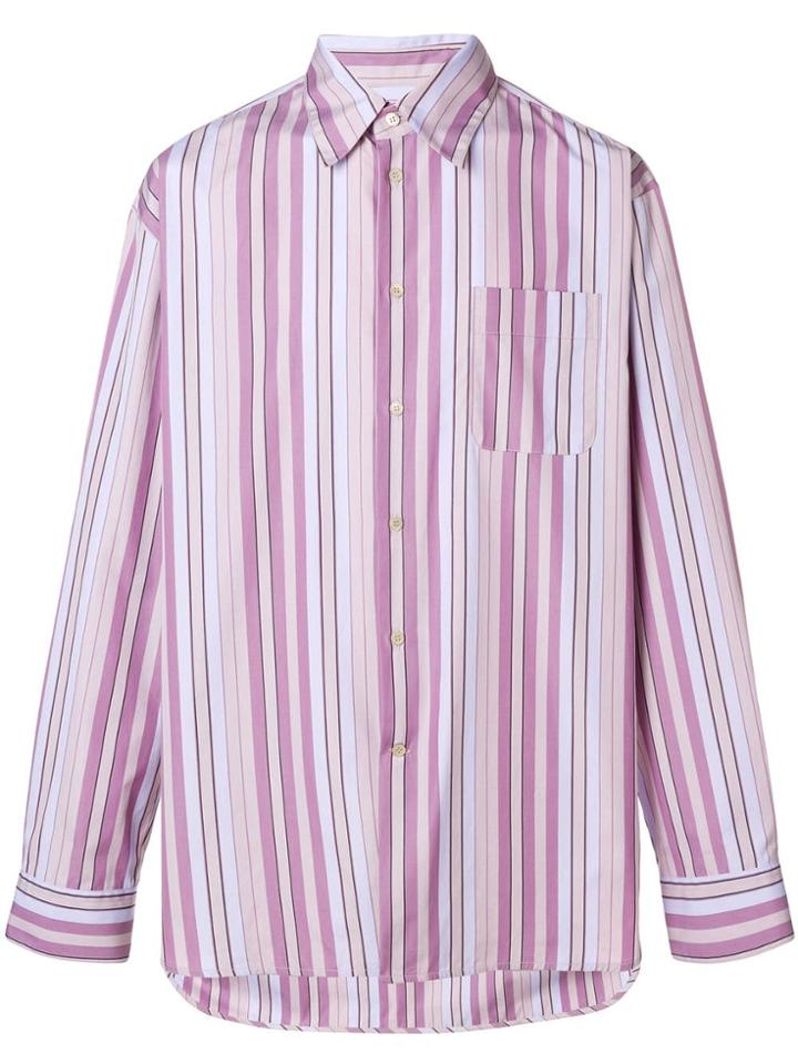 Marni Oversized Striped Shirt - Pink