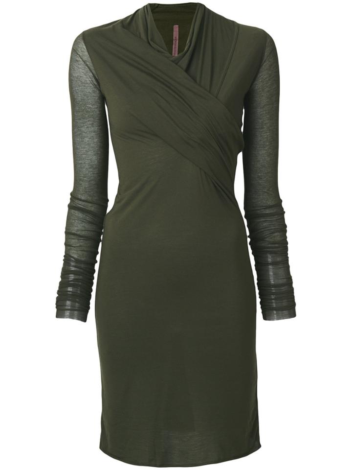 Rick Owens Lilies Long Sleeve Tunic - Green