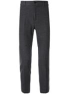 Loveless Cropped Chino Trousers - Grey