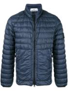 Stone Island Padded Jacket, Men's, Size: Small, Blue, Polyamide/polyurethane Resin/duck Feathers/polyimide