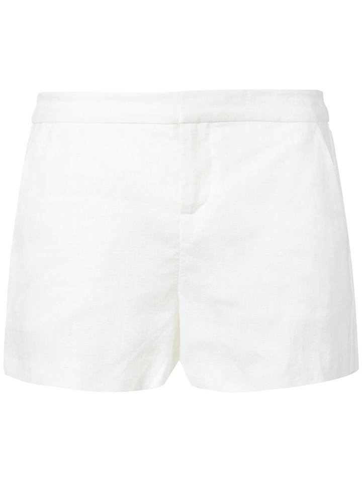 Joie - Short Linen Shorts - Women - Linen/flax - 8, White, Linen/flax