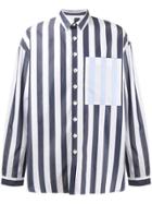 Sunnei Striped Loose Shirt - Blue