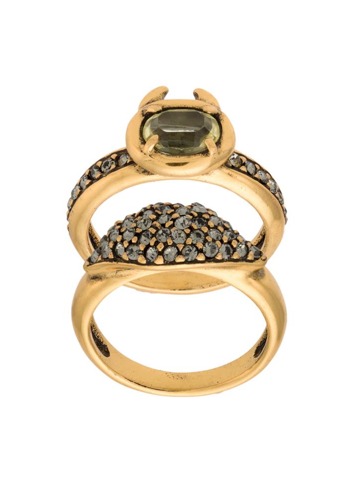 Camila Klein Set Of 2 Rings - Metallic