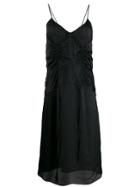 Olivier Theyskens Spaghetti Strap Dress - Black