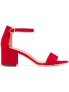 Via Roma 15 Chunky Heeled Sandals - Red