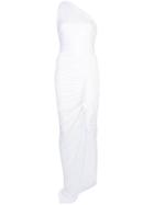 Alexandre Vauthier One Shoulder Maxi Dress - White