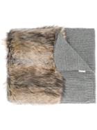 Stella Mccartney Faux Fur Scarf - Grey