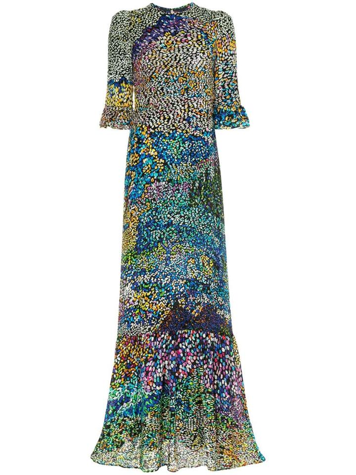 Mary Katrantzou Patterned Ruffle Dress - Multicolour
