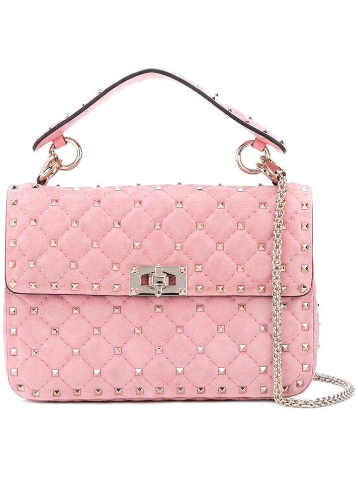 Valentino - Valentino Garavani Rockstud Spike Crossbody Bag - Women - Lamb Skin - One Size, Pink/purple, Lamb Skin