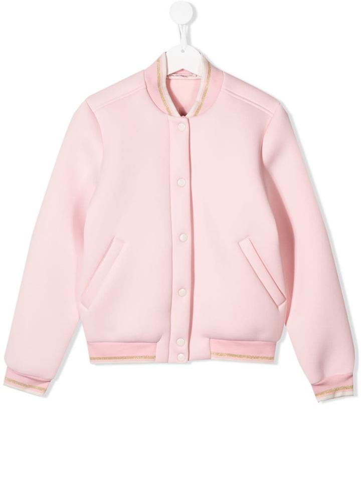 Bonpoint Teen Paris Bomber Jacket - Pink