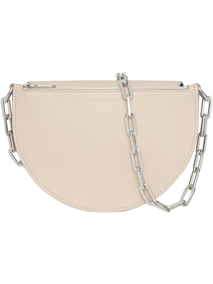 Burberry The Small Leather D Bag - Grey