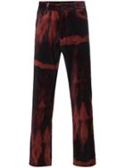 Ann Demeulemeester Five Pocket Cotton Velvet Trousers - Red