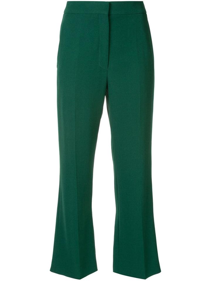 Rochas Kick Flare Trousers - Green