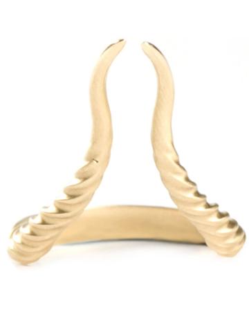 Marc Alary 'gazelle Horns' Ring - Metallic