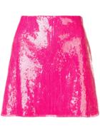 Alberta Ferretti Sequin-embellished Skirt - Pink