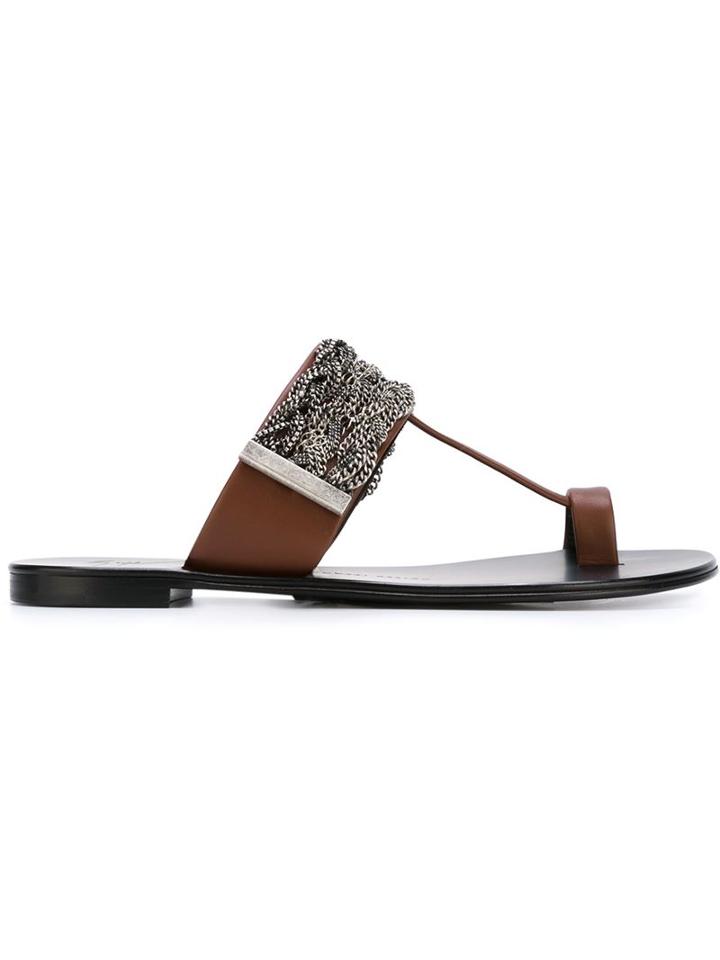 Giuseppe Zanotti Design Chain Trim Sandals