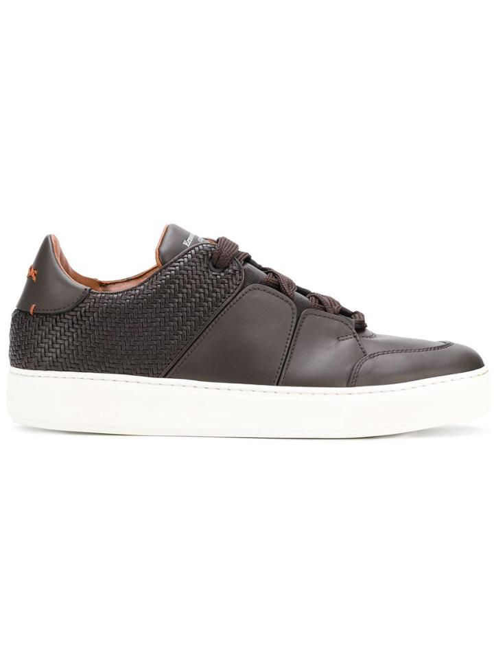 Ermenegildo Zegna Couture Tommaso Lace-up Sneakers - Brown