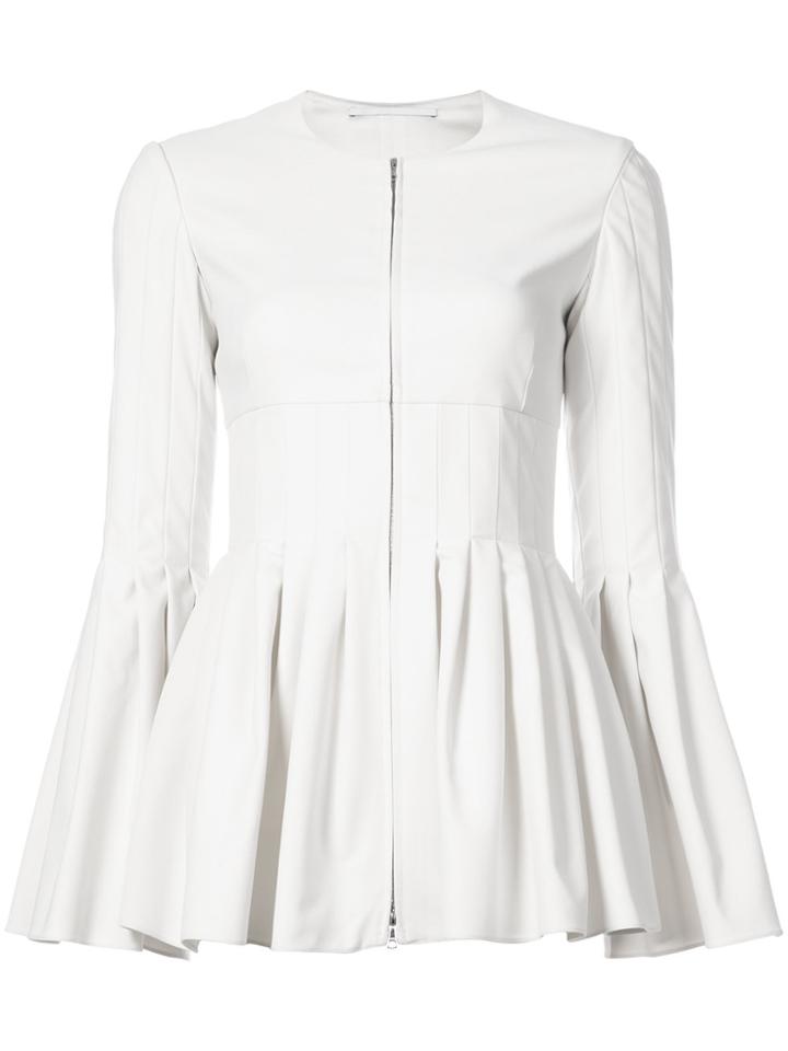 Rosetta Getty Pleated Waist Jacket - White