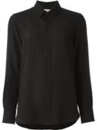 Saint Laurent Polka Dot Shirt, Women's, Size: 40, Black, Silk