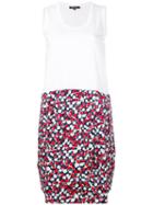 Garpart - Contrast Skirt Tank Dress - Women - Cotton - Xs, White, Cotton