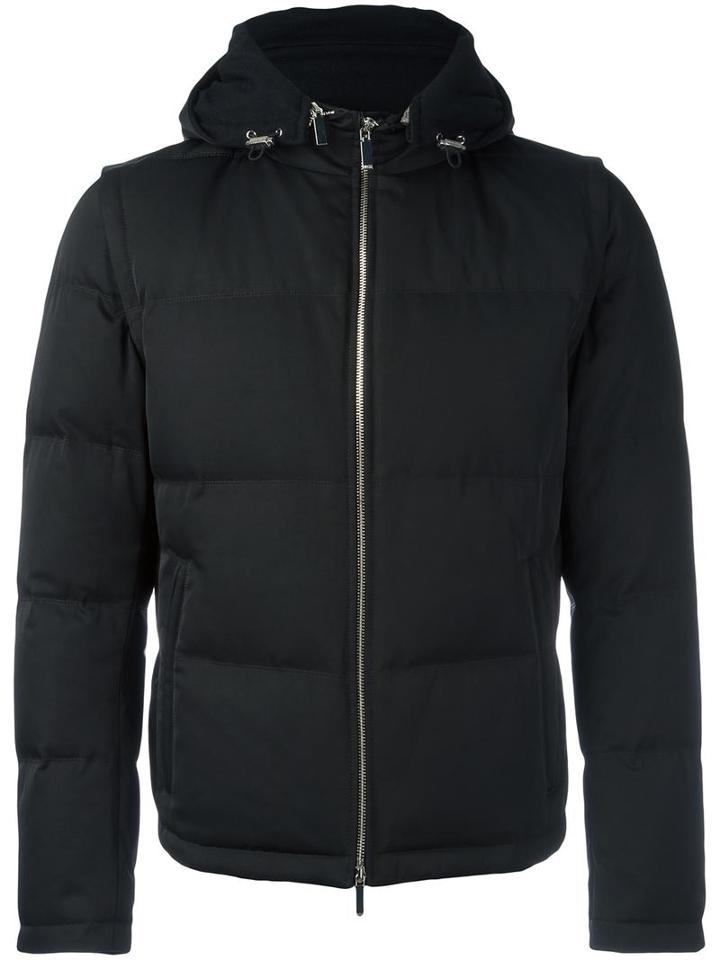 Boss Hugo Boss Padded Jacket, Men's, Size: 50, Black, Cotton/feather Down/polyamide/wool