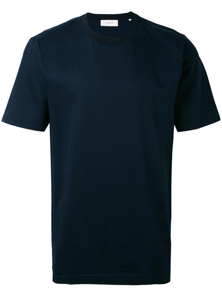 Diamond Pattern T-shirt - Men - Cotton - L, Black, Cotton, Cerruti 1881