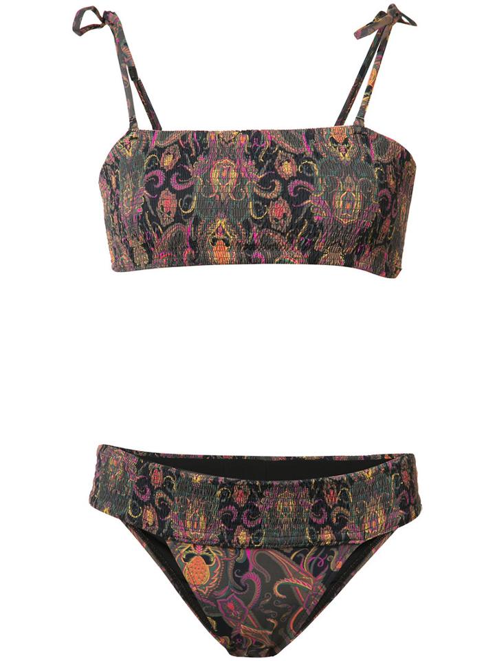 Osklen - Pineapple Print Bikini Set - Women - Polyamide/spandex/elastane - P, Polyamide/spandex/elastane