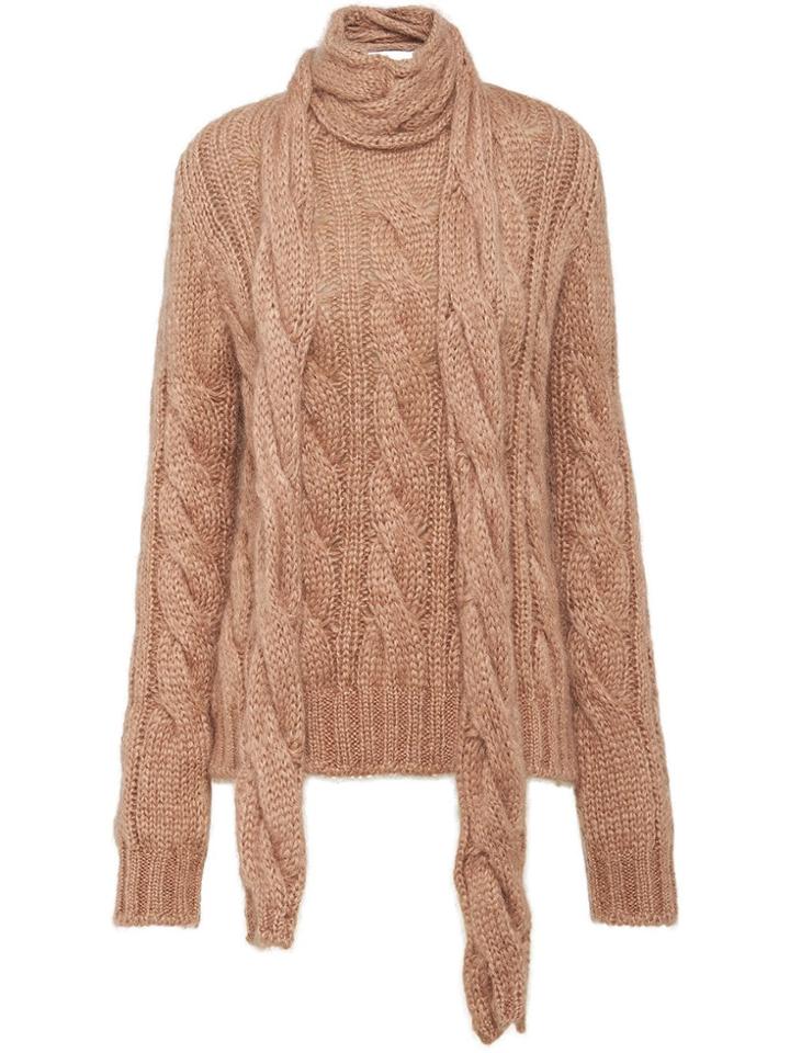 Prada Cable-knit Mohair Sweater - Brown