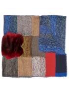 Pierre-louis Mascia 'fanory' Scarf, Adult Unisex, Silk/orilag Fur