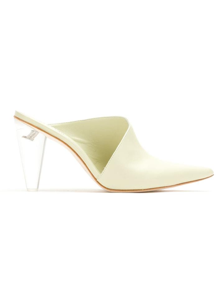 Studio Chofakian Leather Mules - Yellow