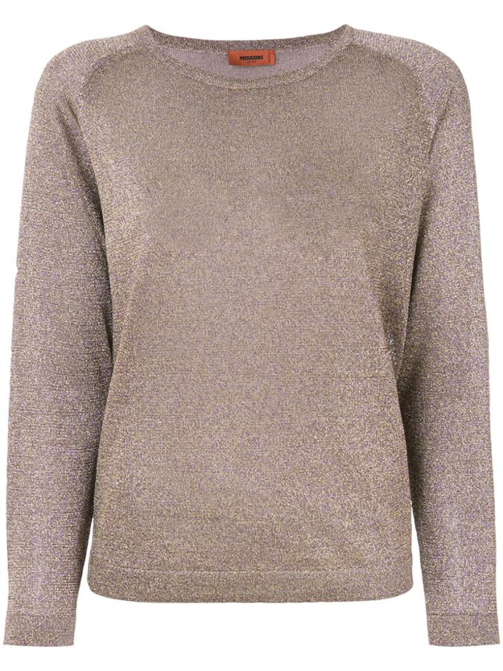 Missoni Metallic Knit Jumper - Pink & Purple