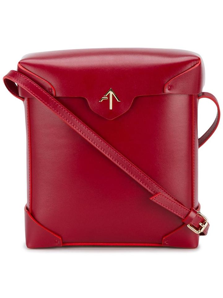 Manu Atelier Red Pristine Cross Body Bag