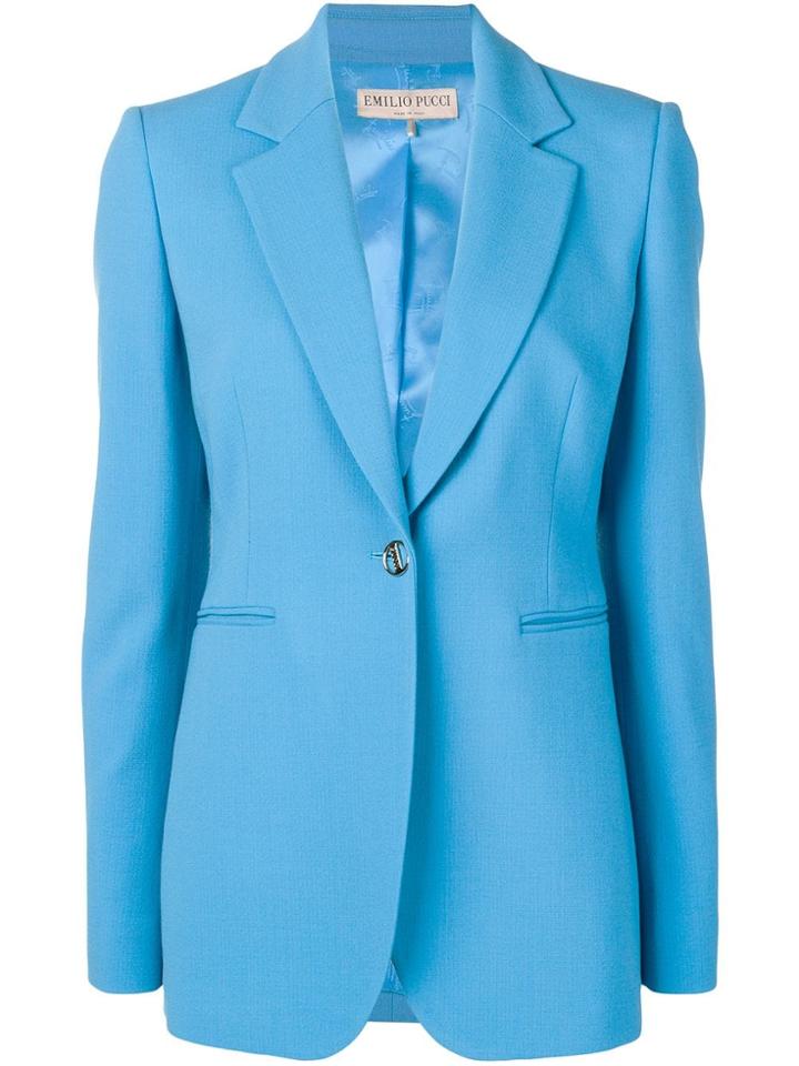 Emilio Pucci Tailored Blazer Jacket - Blue