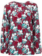 Valentino Floral Blouse - Red
