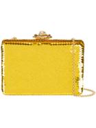 Oscar De La Renta Rogan Box Clutch - Metallic