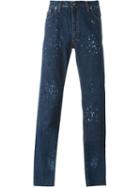 Walter Van Beirendonck Vintage 'dropped Bleach' Jeans, Men's, Size: 32, Blue