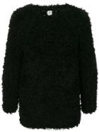Sasquatchfabrix. Oversized Chunky Knit Sweater - Black
