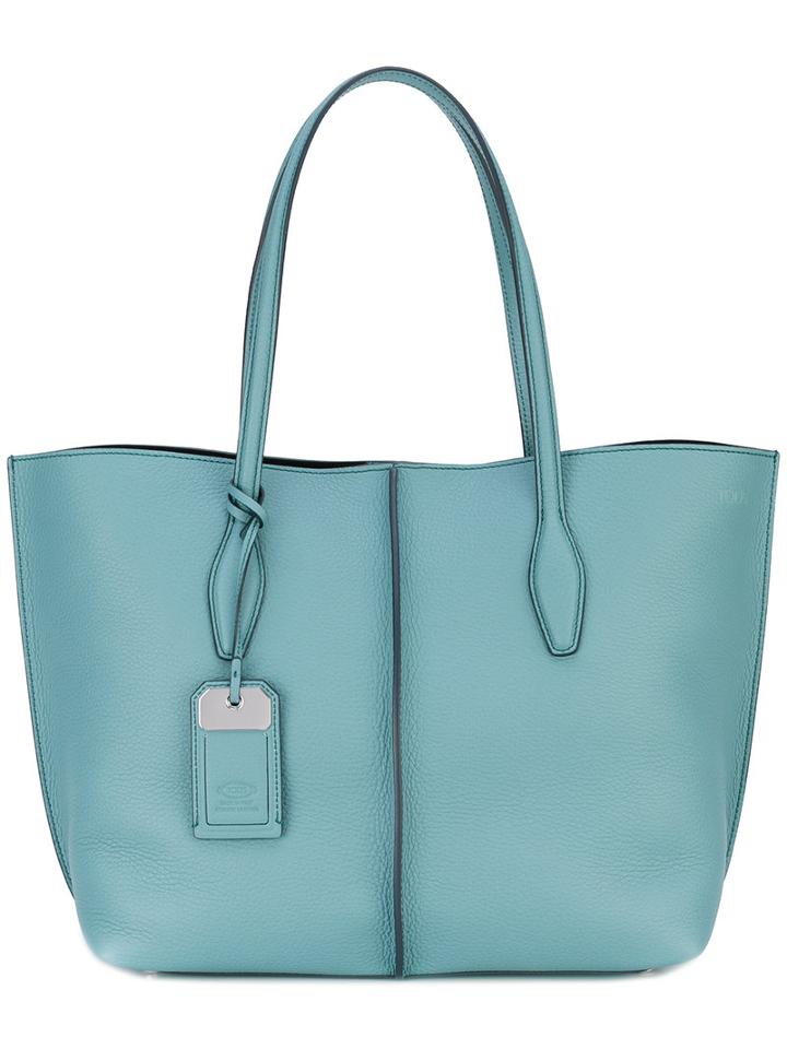 Tod's - Oversized Tote - Women - Leather - One Size, Blue, Leather