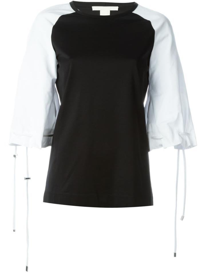 Antonio Berardi Tied Raglan Sleeve Top, Women's, Size: 42, Black, Cotton