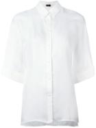 Joseph Three-quarter Sleeve Shirt, Women's, Size: 40, White, Cupro
