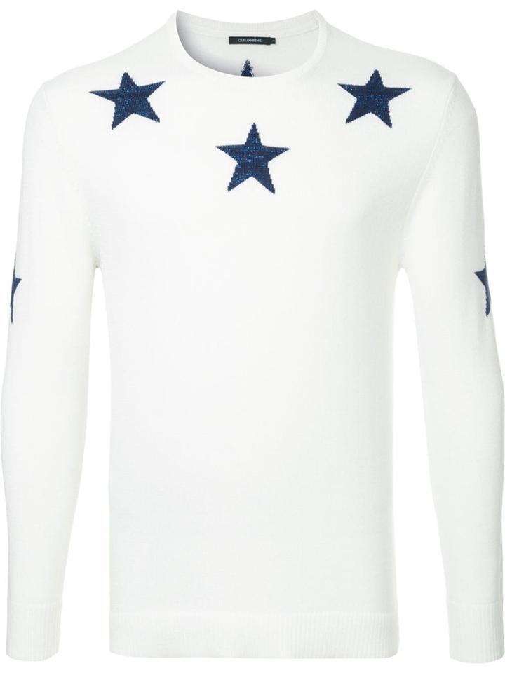 Guild Prime Stars Knit Sweater - White