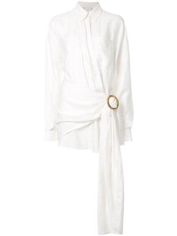 Acler Herald Shirt Dress - White