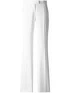 Stella Mccartney Classic Palazzo Pants, Women's, Size: 38, White, Silk/viscose/wool