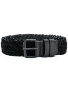 Haider Ackermann Woven Tonal Belt - Black