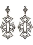Loree Rodkin 'shadow Cross' Diamond Earrings - Black